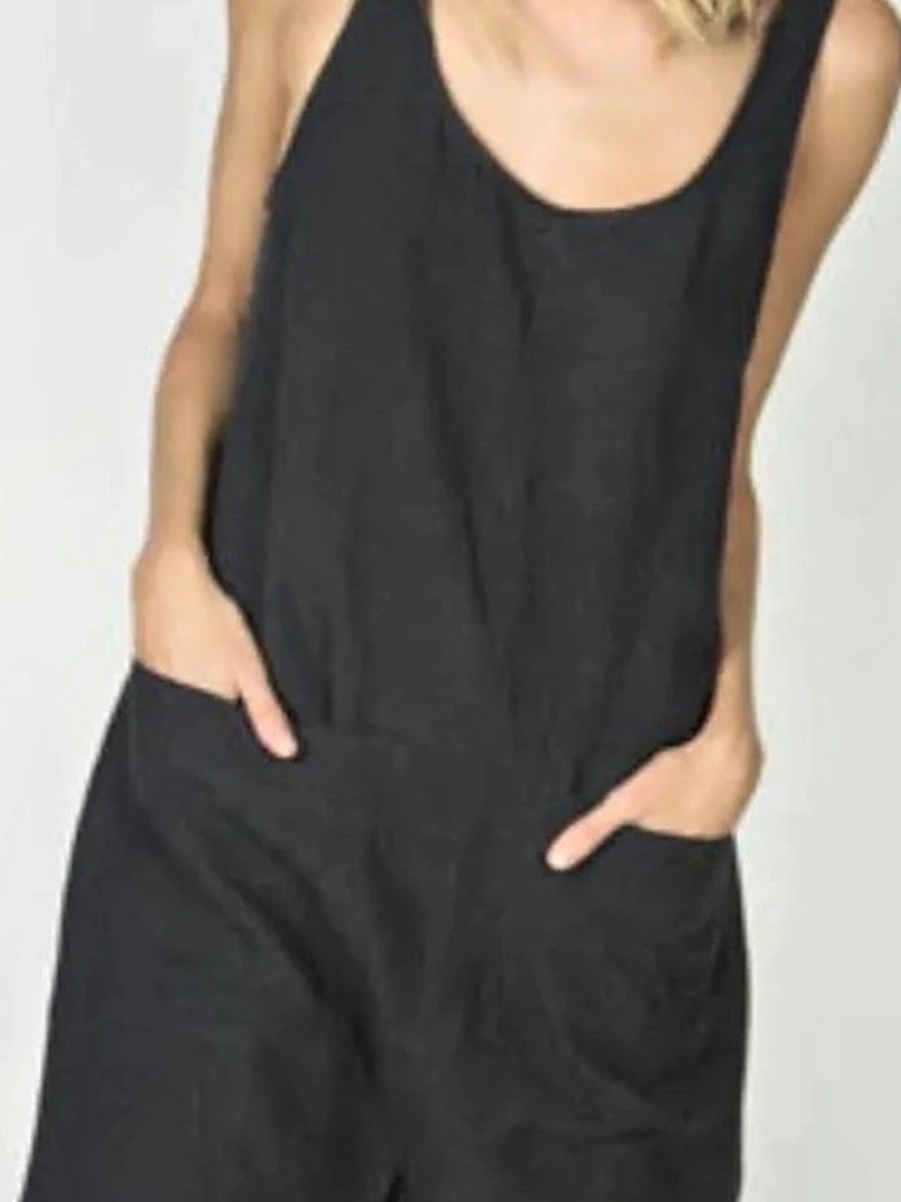 Ilana Kohn Linen Gary Romper in grey Size Small